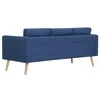 Sofa Sofų komplektas, 2d., mėlynas, audinys