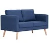 Sofa Sofų komplektas, 2d., mėlynas, audinys