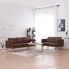 Sofa Sofų komplektas, 2d., rudas, audinys