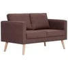 Sofa Sofų komplektas, 2d., rudas, audinys