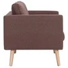 Sofa Sofų komplektas, 2d., rudas, audinys
