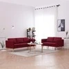 Sofa Sofų komplektas, 2d., vyno raud. sp., audinys
