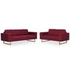 Sofa Sofų komplektas, 2d., vyno raud. sp., audinys