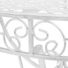 Šonin. stal., sid. sp., 72x36x74cm, metal., vint. stil., pusap.