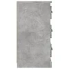 Šoninė spintelė, betono pilka, 70x35,5x67,5cm, apdirbta mediena