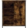 Šoninė spintelė, dūminio ąžuolo, 70x30x80cm, apdirbta mediena