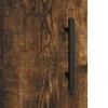 Šoninė spintelė, dūminio ąžuolo, 90x34x80cm, apdirbta mediena