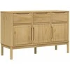 Šoninė spintelė FLORO, vaško ruda, 114x43x74cm, pušies masyvas