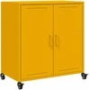 Šoninė spintelė, garstyčių geltona, 68x39x72cm, plienas