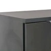 Šoninė spintelė, juodos spalvos, 107x35x80,5cm, labai blizgi