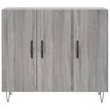 Šoninė spintelė, pilka ąžuolo, 90x34x80cm, apdirbta mediena