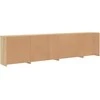 Šoninė spintelė su LED lemputėmis, ąžuolo spalvos, 283x37x67cm