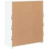 Šoninė spintelė su LED lemputėmis, baltos spalvos, 81x37x100cm