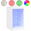 Šoninė spintelė su LED lemputėmis, baltos spalvos, 41x37x67cm
