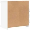 Šoninė spintelė su LED lemputėmis, baltos spalvos, 60,5x37x67cm