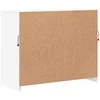 Šoninė spintelė su LED lemputėmis, baltos spalvos, 81x37x67cm