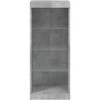 Šoninė spintelė su LED lemputėmis, betono pilka, 41x37x100cm