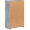Šoninė spintelė su LED lemputėmis, betono pilka, 60,5x37x100cm