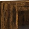 Šoninė spintelė su LED lemputėmis, dūminė, 181,5x37x100cm