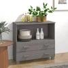 Šoninė spintelė HAMAR, šviesiai pilka, 85x35x80cm, pušis
