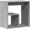 Šoniniai staliukai, 2vnt., betono, 50x30x50cm, apdirbta mediena