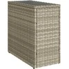 Šoninis sodo staliukas, pilkas, 58x27,5x55cm, poliratanas