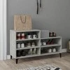 Spintelė batams, betono pilka, 102x36x60cm, apdirbta mediena
