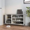 Spintelė batams, betono pilka, 102x36x60cm, apdirbta mediena