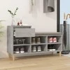 Spintelė batams, betono pilka, 102x36x60cm, apdirbta mediena