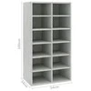 Lentyna batams, betono pilkos spalvos, 54x34x100,5cm, mediena