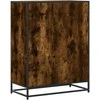 Spintelė batams, dūminio ąžuolo, 75x38x97,5cm, mediena/metalas