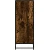Spintelė batams, dūminio ąžuolo, 75x38x97,5cm, mediena/metalas