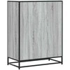 Spintelė batams, pilka ąžuolo, 75x38x97,5cm, mediena ir metalas