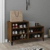 Spintelė batams, ruda ąžuolo, 102x36x60cm, apdirbta mediena