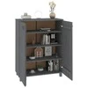 Batų spintelė HAMAR, tamsiai pilka, 85x40x108cm, pušies masyvas