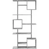 Spintelė knygoms, betono pilkos spalvos, 92x29x188cm, MDP