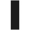 Spintelė knygoms/kambario pertvara, juoda, 80x30x103cm, mediena