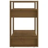 Spintelė knygoms/kambario pertvara, ruda, 60x35x57cm, mediena