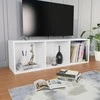 Spintelė knygoms/TV, balta, 36x30x114cm, apdirbta mediena