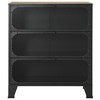 Spintelės daiktams, 2vnt., rudos, 72x36x82cm, metalas ir MDF