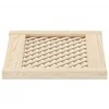 Spintelės durelės, 2vnt., 49,5x39,5 cm, pušis, grotelių dizaino