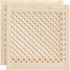 Spintelės durelės, 2vnt., 59,5x61,5 cm, pušis, grotelių dizaino