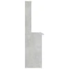 Stalas su lentynomis, betono pilkos sp., 110x45x157cm, MDP