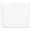 Stalo apsauga, permatoma, 100x90cm, 2mm, PVC