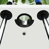 Stalo futbolo stalas, baltas, 140x74,5x87,5cm, plienas, 60kg