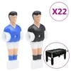 Stalo futbolo žaidėjai 12,7mm strypams, 22vnt.