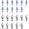 Stalo futbolo žaidėjai 15,9mm strypams, 22vnt.