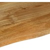 Stalviršis, 110x60x2,5cm, mango masyvas, su gyvu kraštu