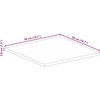 Stalviršis, 50x50x3,8cm, akacijos medienos masyvas, kvadratinis