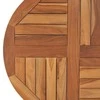 Stalviršis, 70cm, tikmedžio medienos masyvas, apskritas, 2,5cm
